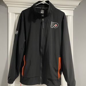 Philadelphia Flyers Fanatics Authentic Pro Rink Coaches Full-Zip Jacket - Black